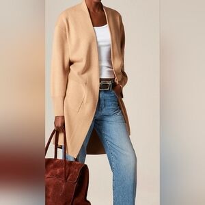 J. Crew Long Sweater Blazer with Side Slits Size Large NWT